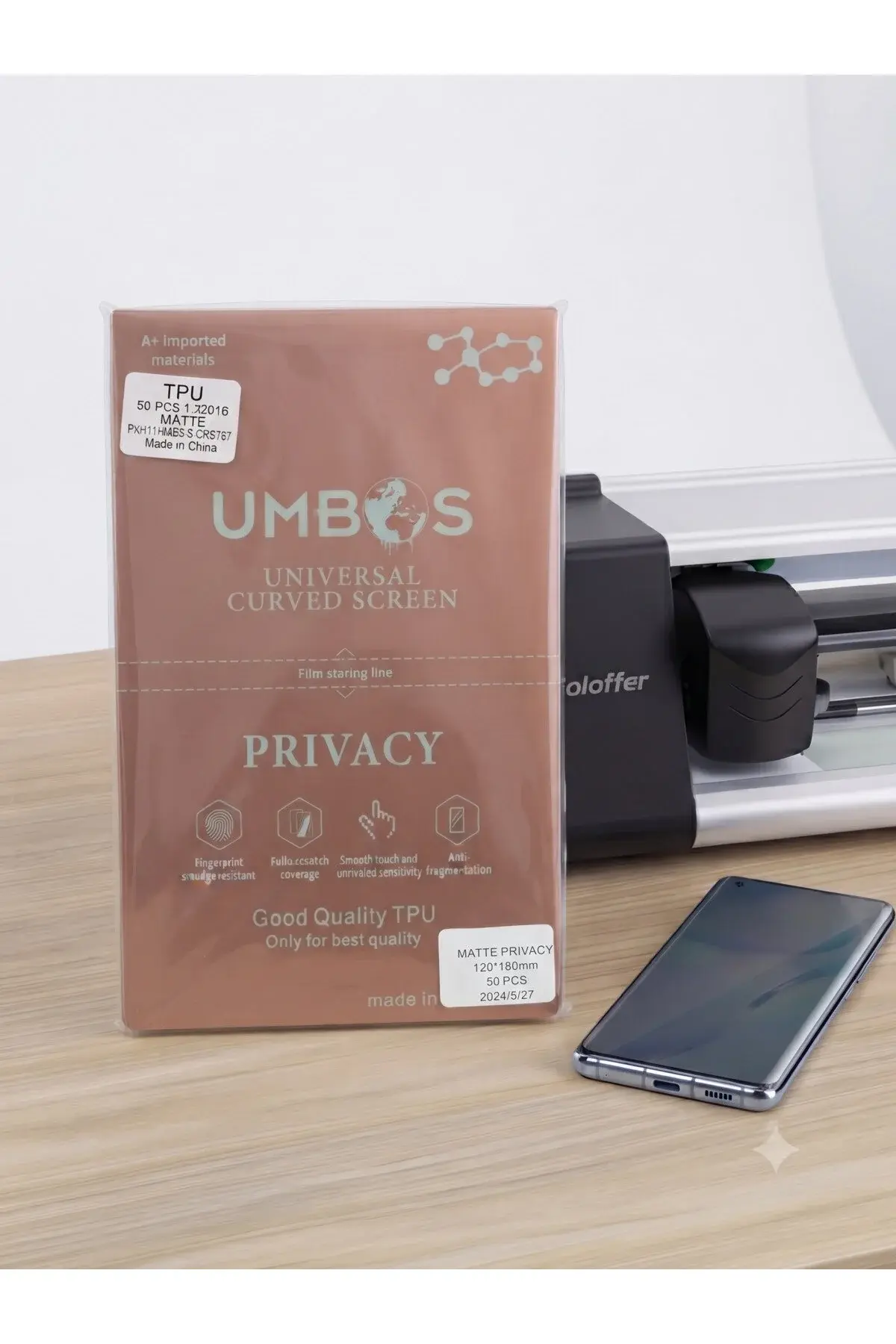 UMBOS Nano Makinesi Jelatini Ekran Koruyucu Privacy