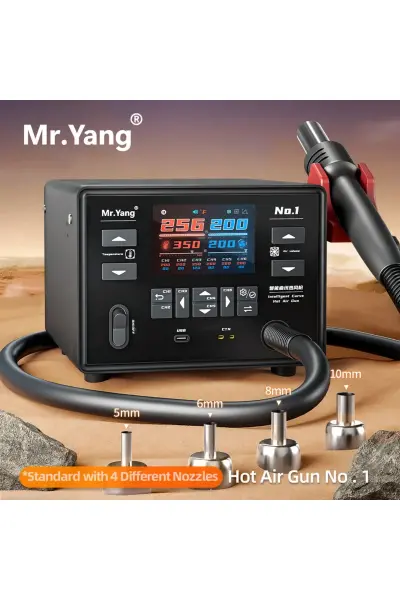 Mr.Yang 1300W Profesyonel Sıcak Hava Üfleme İstasyonu