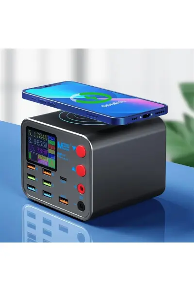 Dianba No.1 8-Port PD + QC3.0 Akıllı Hızlı Kablosuz Şarj ve Güç Kaynağı