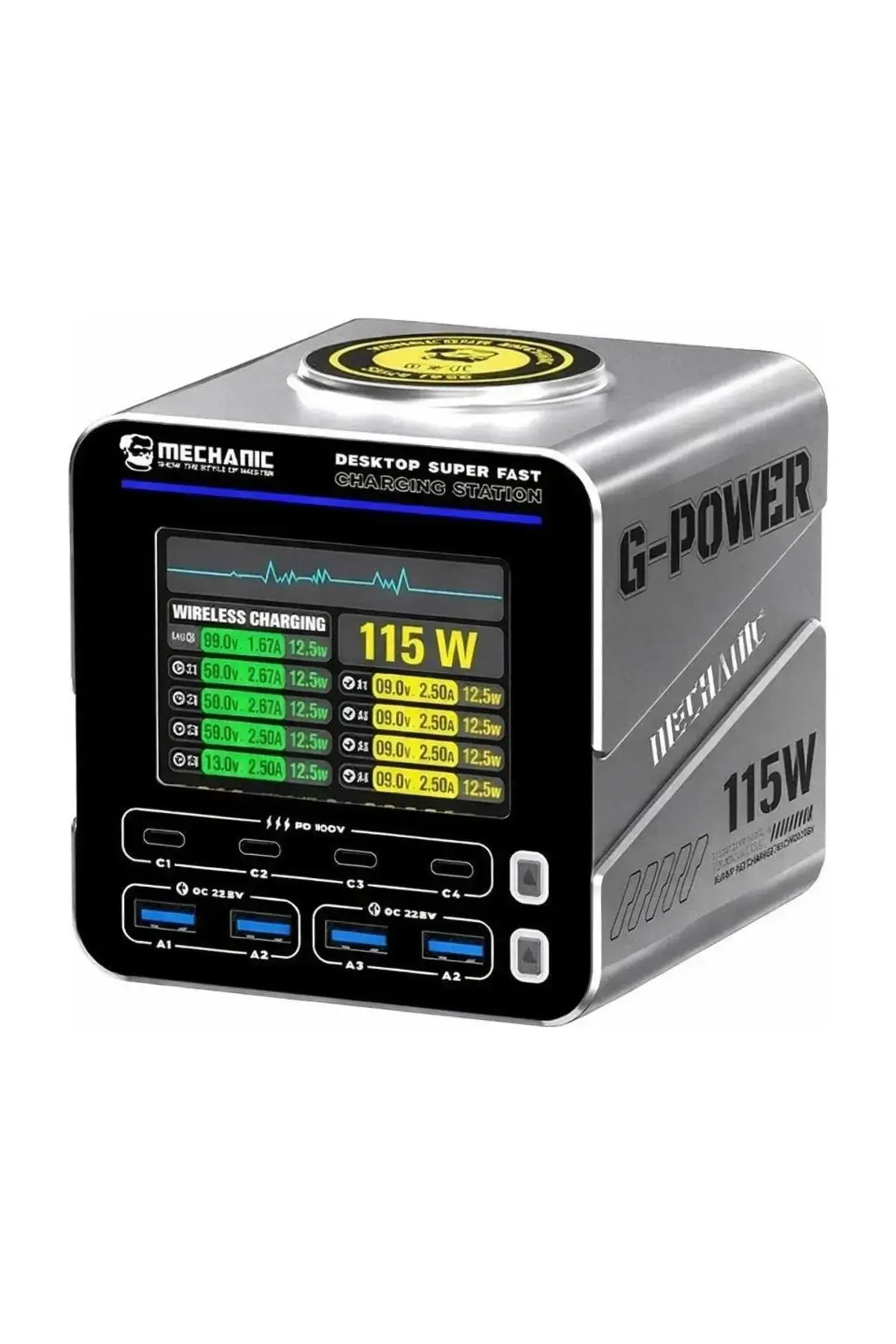 Mechanic G-POWER 115W GaN Masaüstü Hızlı Şarj İstasyonu