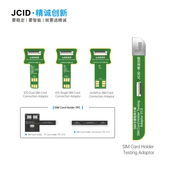 JCID SIM Card Holder Testing Set – iPhone SIM Kart Yuvası Test Adaptör Seti